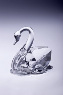 Crystal swan clipart