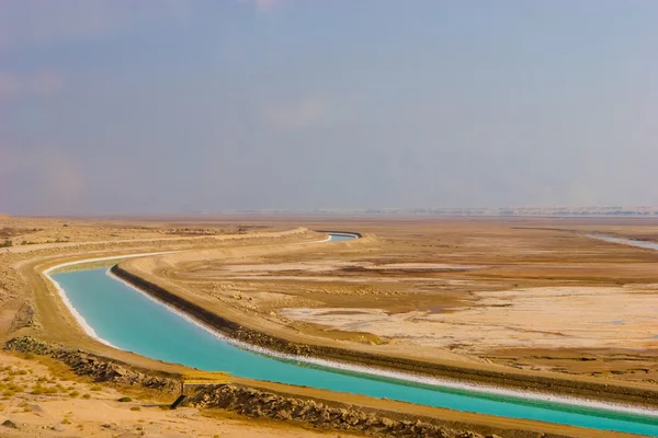 Canal dans la mer Morte — Photo
