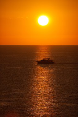 Sunrise in Red Sea clipart