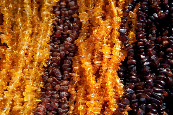 Bursztynowe koraliki — Zdjęcie stockowe