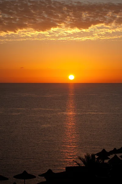Východ slunce v Rudém moři — Stock fotografie