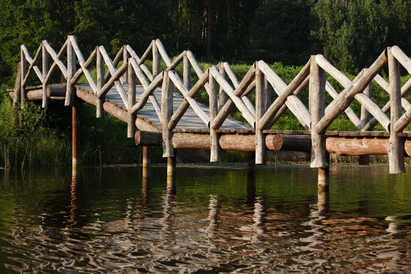 Дерев'яний міст — стокове фото