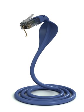 Ethernet cable - cobra clipart