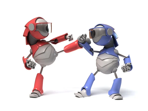 Bekämpa robotar — Stockfoto