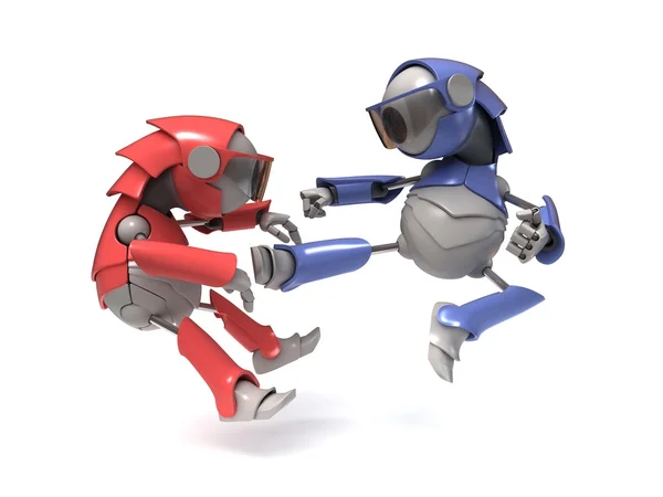 Bekämpa robotar — Stockfoto