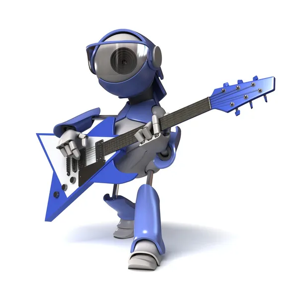 Robôs guitarrista — Fotografia de Stock