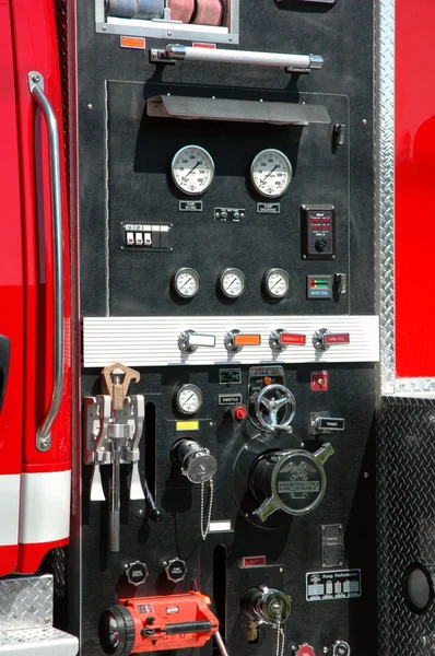 Tűz kamion Vezérlőpult — Stock Fotó