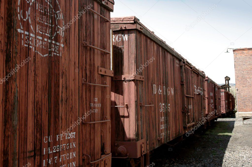 Antique wooden boxcars Stock Photo by ©Therealdarla 3661809