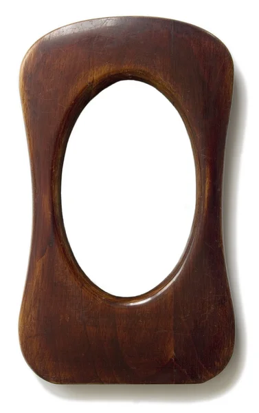 stock image Oval wood frame