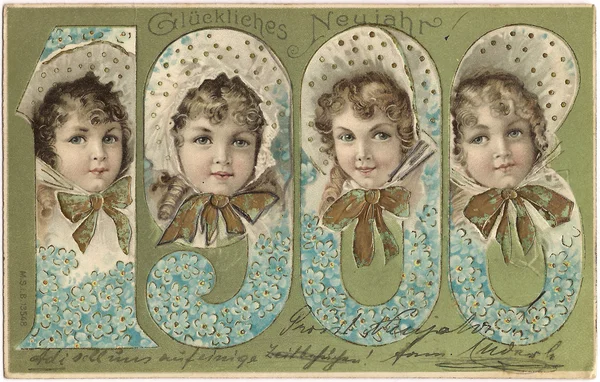 Feliz año nuevo 1908 — Foto de Stock