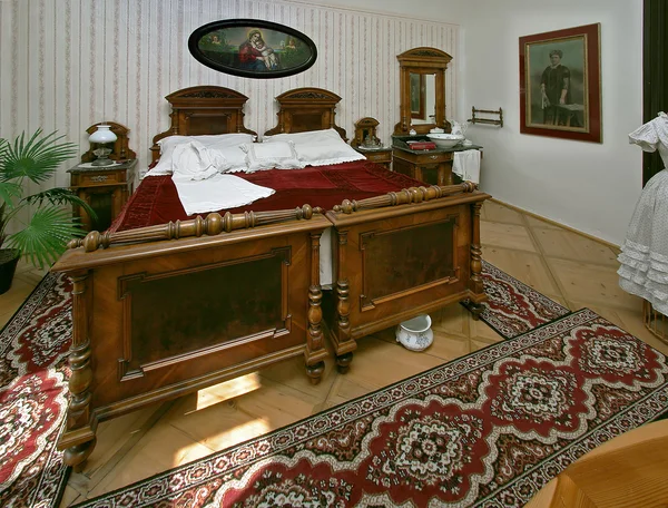 Historicak спальня — стокове фото