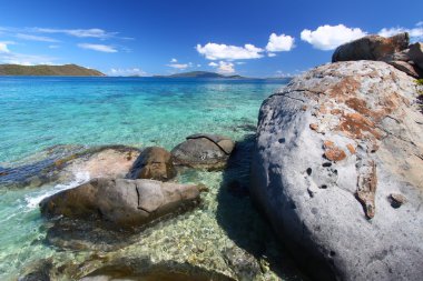 Coastline in British Virgin Islands clipart