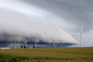 Shelf cloud - northern Illinois clipart