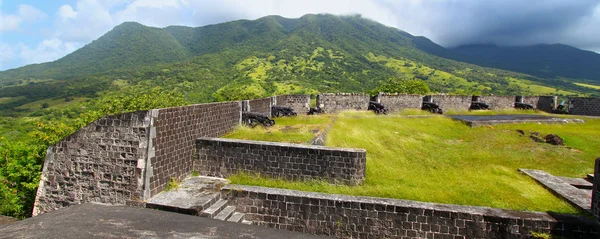 Schwefelhügel Festung - Saint Kitts — Stockfoto