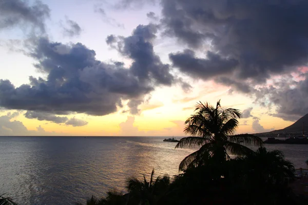 Sunset on Saint Kitts — Stock Photo, Image