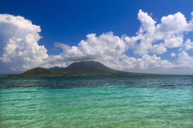 Caribbean island of Nevis clipart