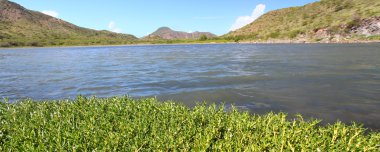 lagün üzerinde St. kitts