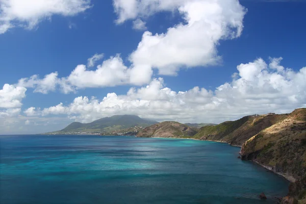Majestic coastline of Saint Kitts — Stock Photo, Image