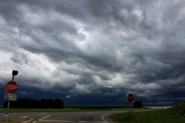 激しい雷雨 - イリノイ州 — ストック写真