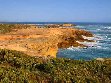 Rocky coast in Victoria, Australia clipart