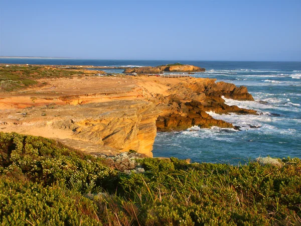 Rotsachtige kust in victoria, Australië — Stockfoto