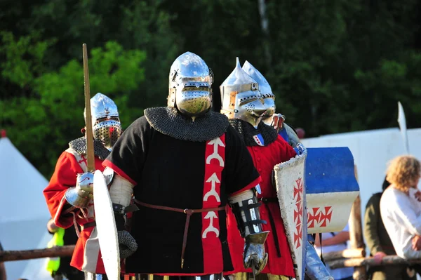 Cavalieri medievali — Foto Stock