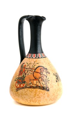 Traditional greek jug clipart