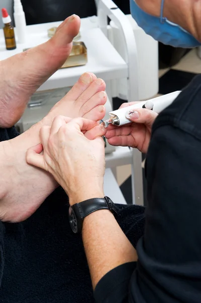 Foot therapist at work — Stock Photo, Image