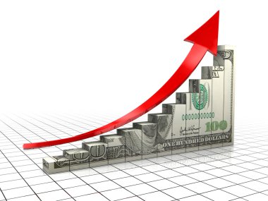 Dollar charts clipart