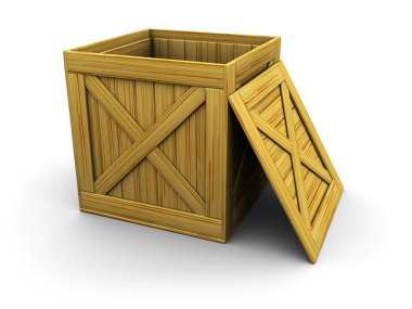 Wooden crate clipart