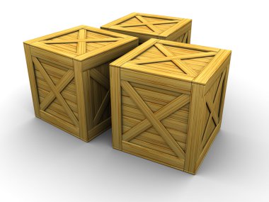 Crates clipart