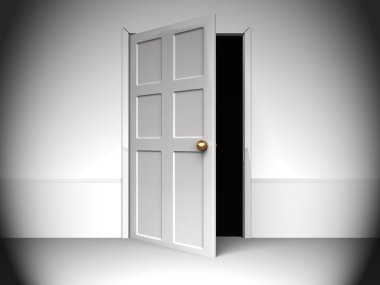 Door to darkness clipart