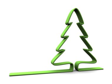 Christmas tree symbol clipart