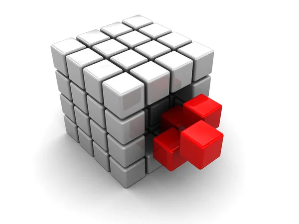Struttura astratta del cubo — Foto Stock