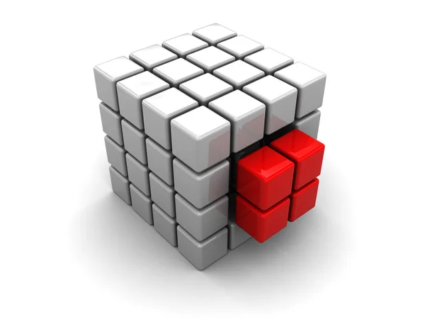 Estructura abstracta del cubo —  Fotos de Stock