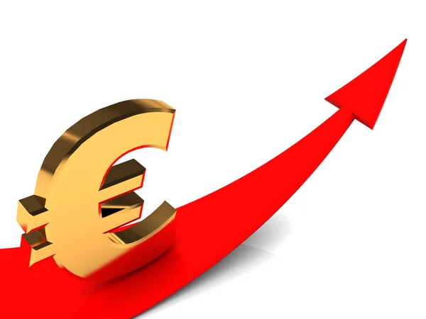 Euro growing — Stock Photo, Image