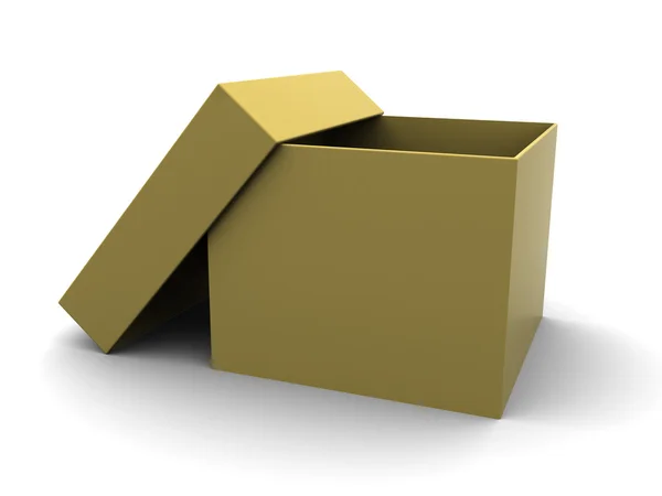 Boş carboard kutusu — Stok fotoğraf