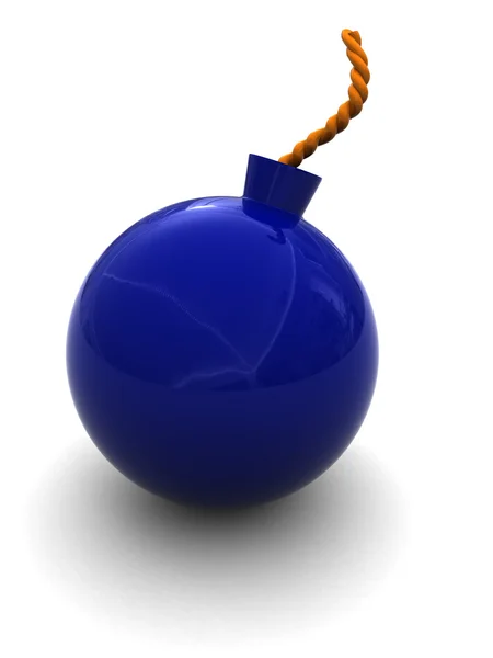 Синяя бомба — стоковое фото
