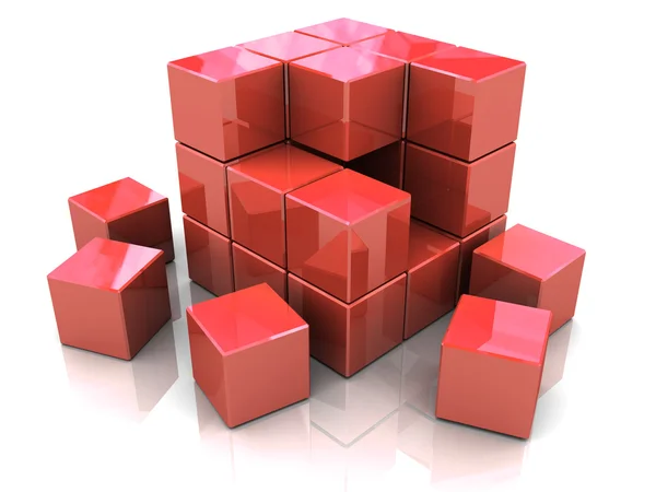 Cube construction — Stock Photo, Image
