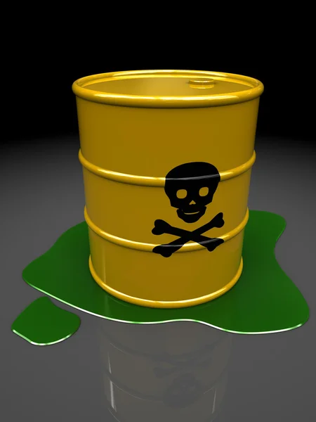 Toxic barrel — Stock Photo, Image