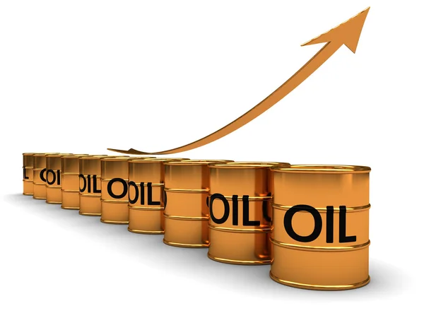 Рост цен на нефть — стоковое фото