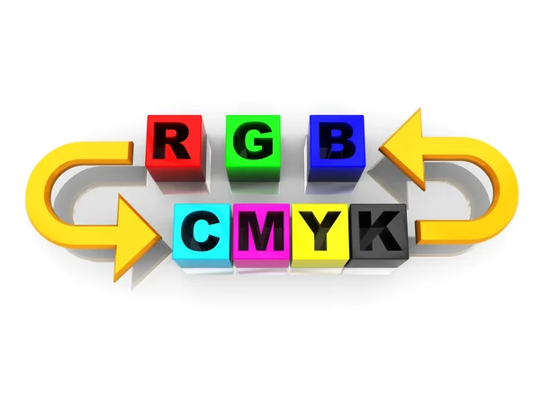 Conversione da Rgb a cmyk — Foto Stock