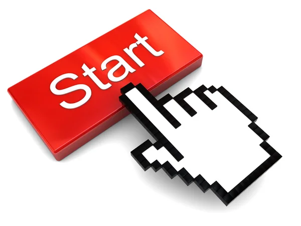 Push start button — Stock Photo, Image