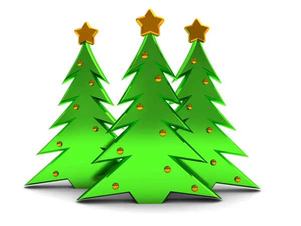 stock image Christmas trees