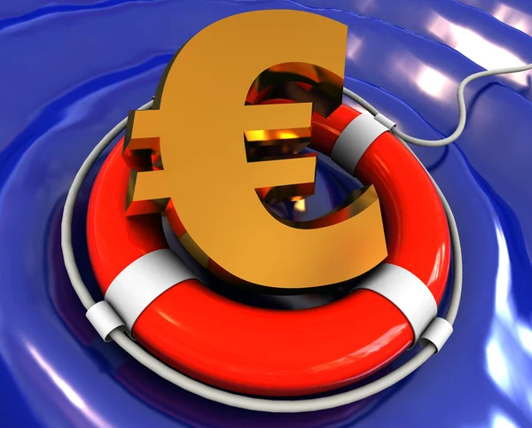 Záchrana eura — Stock fotografie