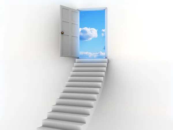 Porta para o céu — Fotografia de Stock