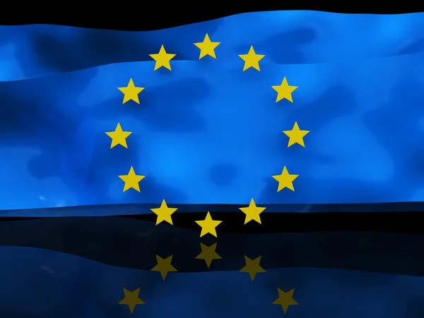 Fond drapeau européen — Photo
