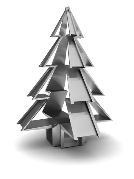 Árbol de Navidad de acero —  Fotos de Stock