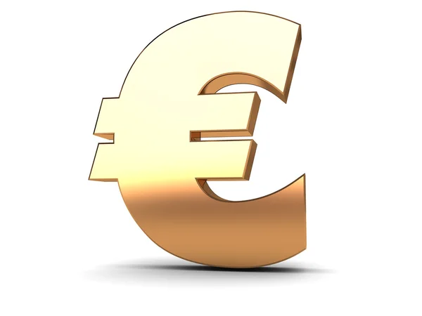 Euro signe d'or — Photo