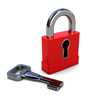 Lock and key clipart